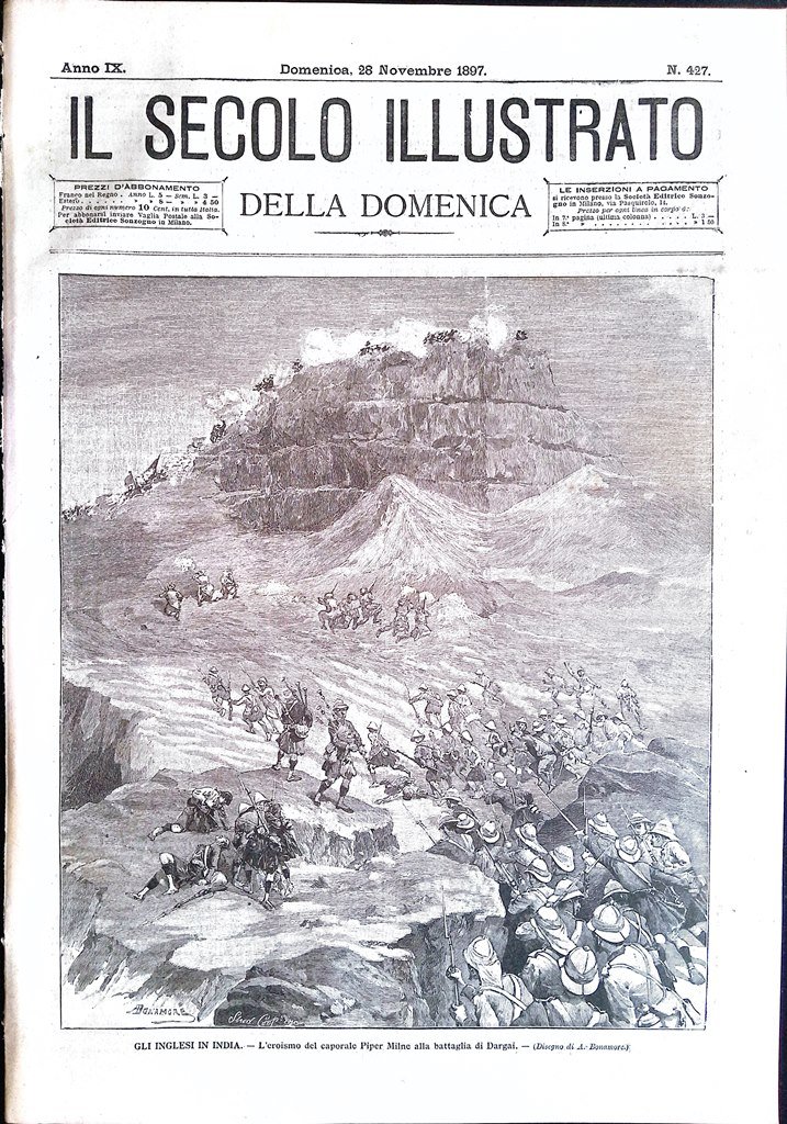 Il Secolo Illustrato 28 Novembre 1897 Inglesi India Oro Alaska …