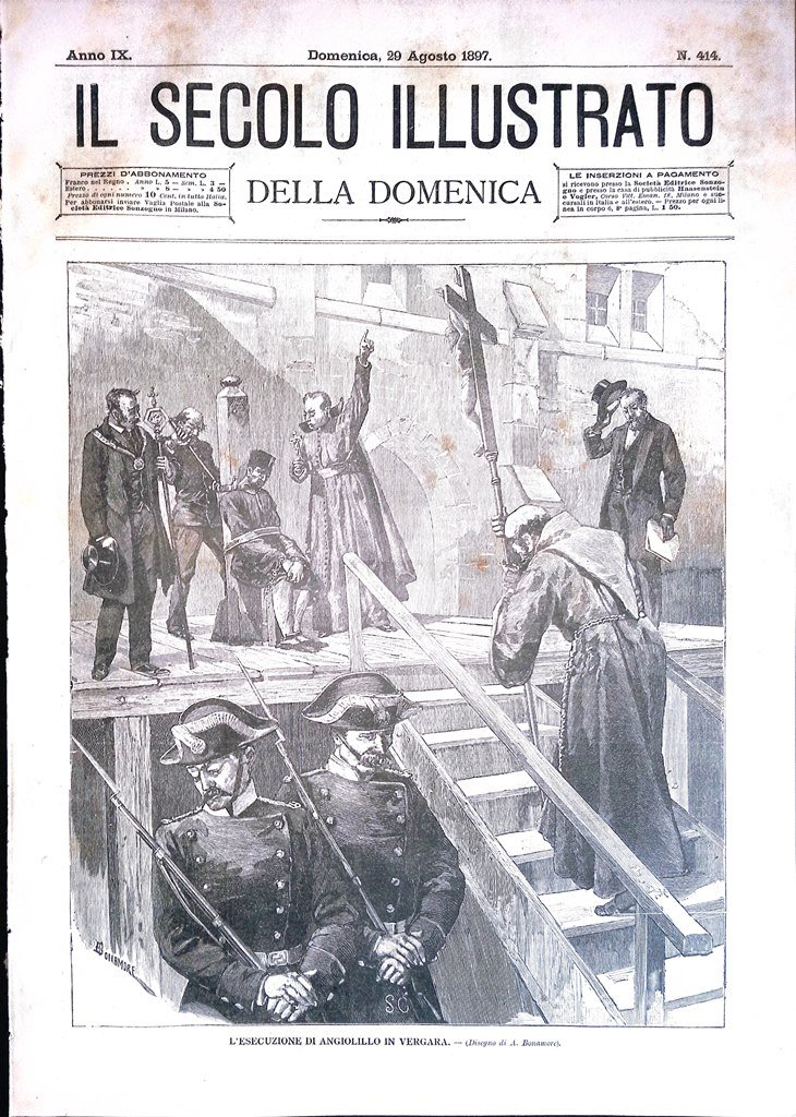Il Secolo Illustrato 29 Agosto 1897 Angiolillo Augier Mostra Donizetti …