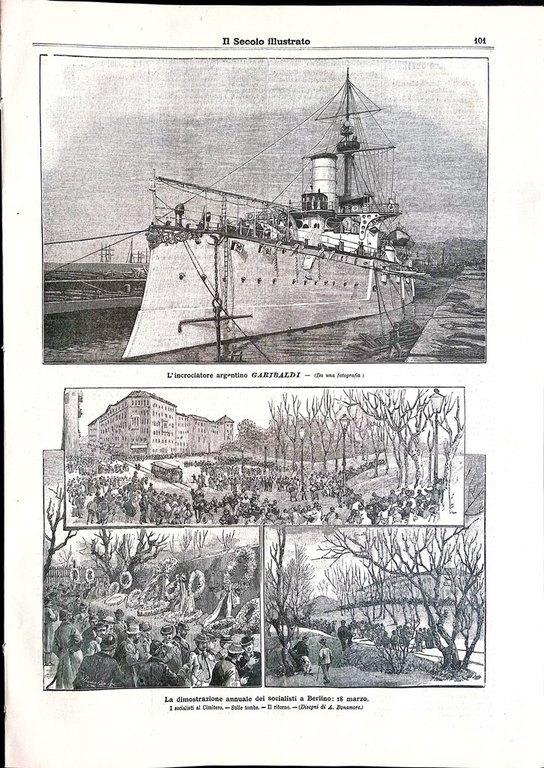 Il Secolo Illustrato 29 Marzo 1896 Fiera di Milano Emigrazione …