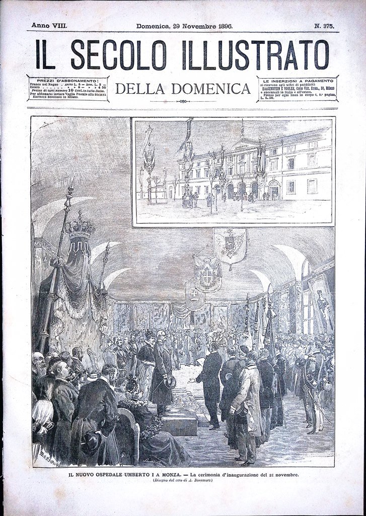 Il Secolo Illustrato 29 Novembre 1986 Ospedale Umberto I Monza …