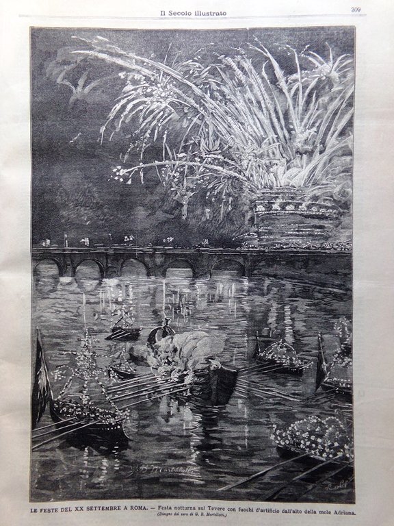 Il Secolo Illustrato 29 Settembre 1895 Feste del XX Settembre …