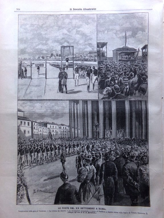 Il Secolo Illustrato 29 Settembre 1895 Feste del XX Settembre …