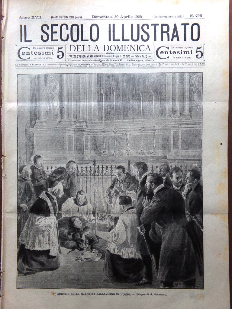 Il Secolo Illustrato 30 Aprile 1905 Pallavicino Teatro Italiano a …