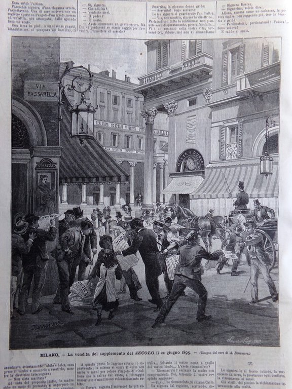 Il Secolo Illustrato 30 Giugno 1895 Inaugurazione Canale Nord San …