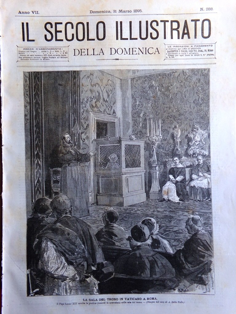 Il Secolo Illustrato 31 Marzo 1895 Silvano di Mascagni Elena …