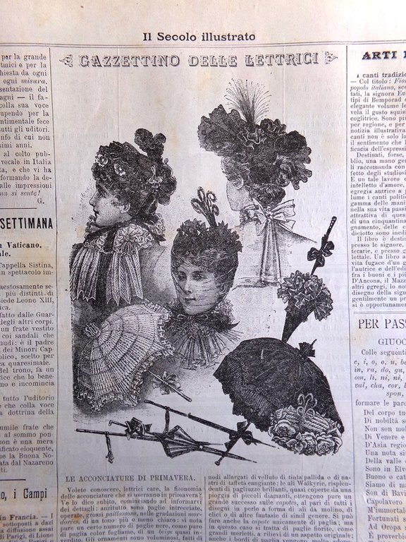 Il Secolo Illustrato 31 Marzo 1895 Silvano di Mascagni Elena …