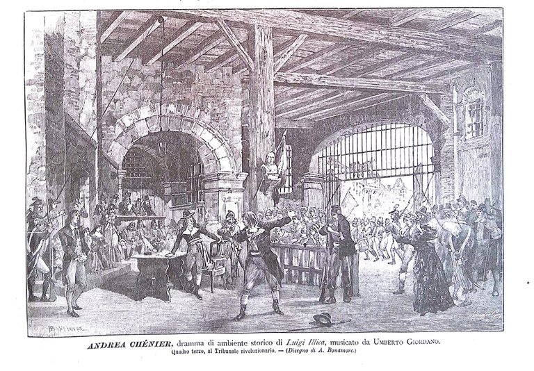Il Secolo Illustrato 5 Aprile 1896 Andrea Chénier Opera Giordano …