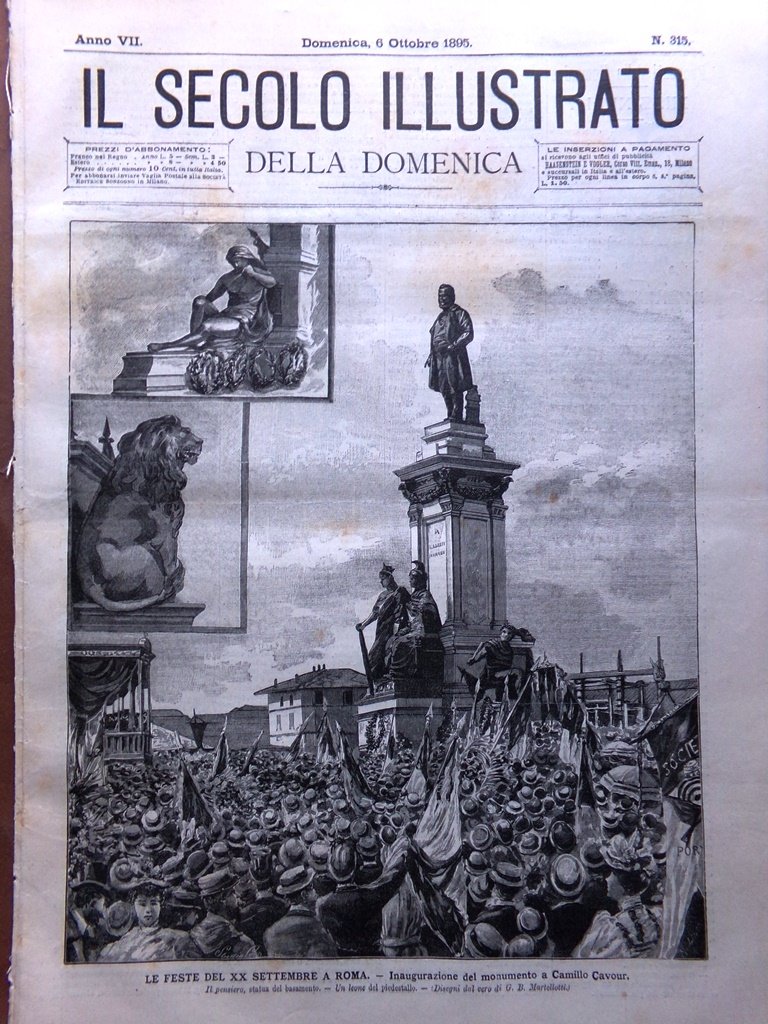Il Secolo Illustrato 6 Ottobre 1895 Morte di Louis Pasteur …