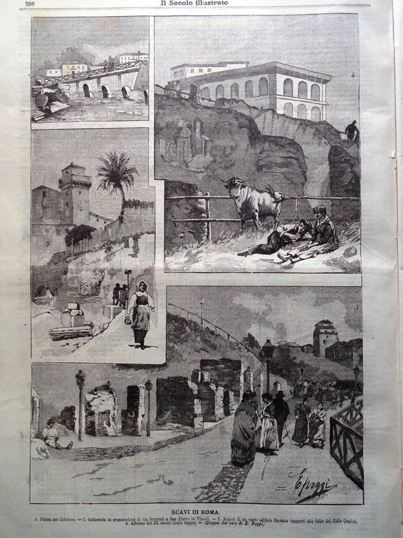 Il Secolo Illustrato 8 Dicembre 1895 Morte Alexandre Dumas Scavi …