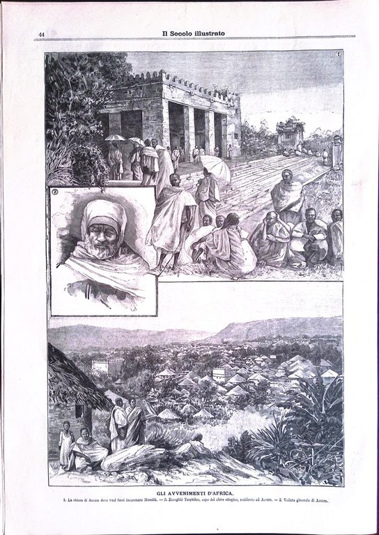 Il Secolo Illustrato 9 Febbraio 1896 Fabrizi Modena Italiani in …