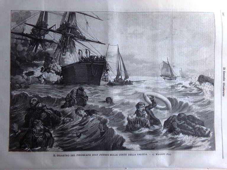 Il Secolo Illustrato 9 Giugno 1895 Mac-Mahon Magenta Naufragio Don …