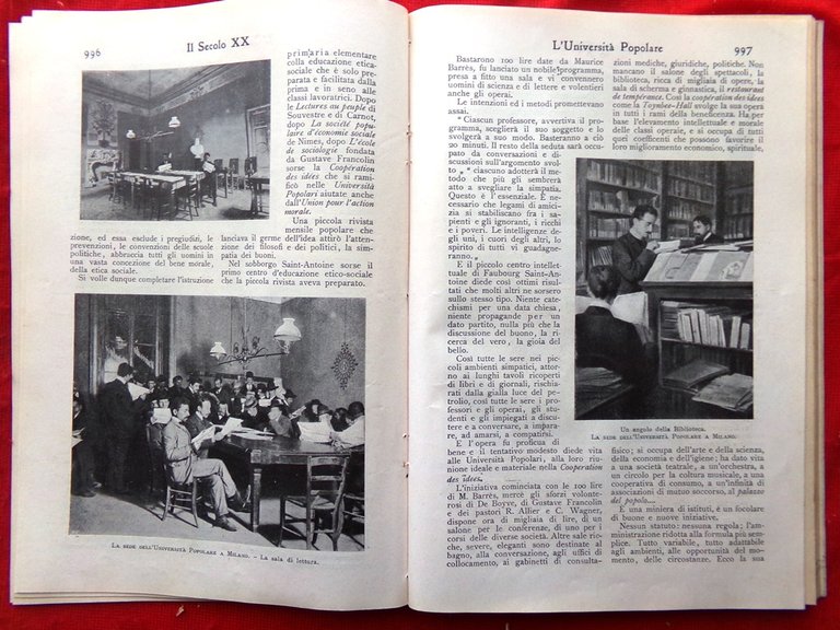 Il Secolo XX Dicembre 1904 Università Teatro Giappone Filippini Umberto …