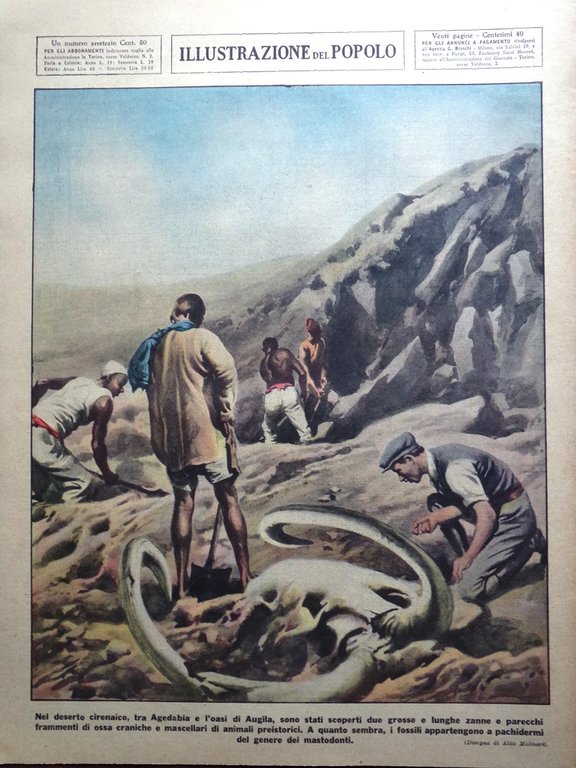 Illustrazione del Popolo 1 Aprile 1934 Eschimesi Spagna Orvieto Ciclismo …