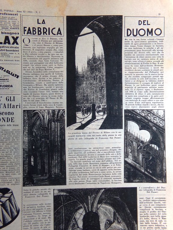 Illustrazione del Popolo 2 Febbraio 1935 Colbert Comici Mosca Trasmissione …