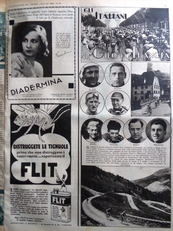 Illustrazione del Popolo 10 Luglio 1932 Eisenmenger Giro Francia Ascot …