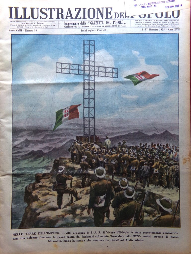 Illustrazione del Popolo 11 Dicembre 1938 Codreanu Automobile Marie Curie … | Immagine principale