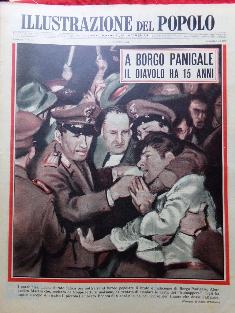 Illustrazione del Popolo 11 Dicembre 1949 Rita Hayworth Bellomo Deledda …