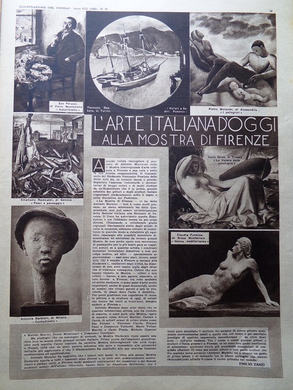 Illustrazione del Popolo 11 Giugno 1933 Giapponesi Arte Firenze Tempo …