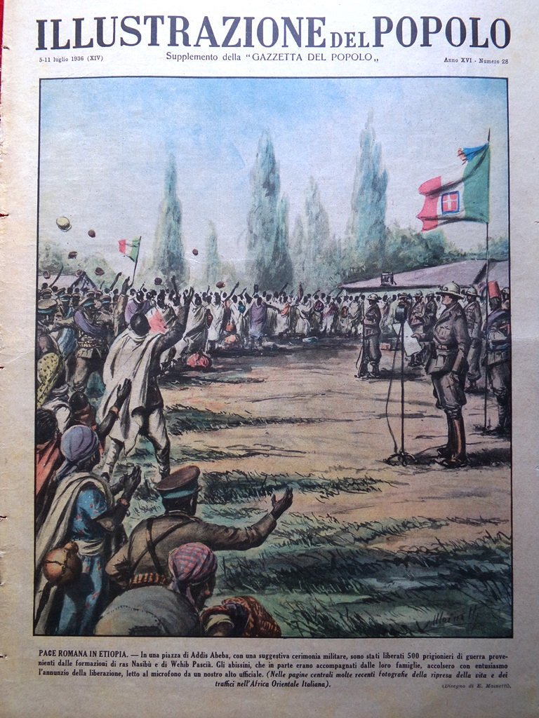 Illustrazione del Popolo 11 Luglio 1936 Gorki Cavalleria Olimpiadi Pace …