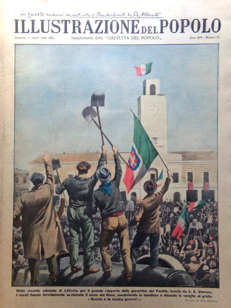 Illustrazione del Popolo 11 Marzo 1934 Littoria Stavisky Prince Baracchini …