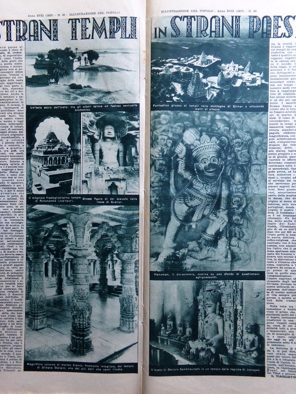 Illustrazione del Popolo 12 Dicembre 1937 Bassifondi Shangai Tasci Lama …