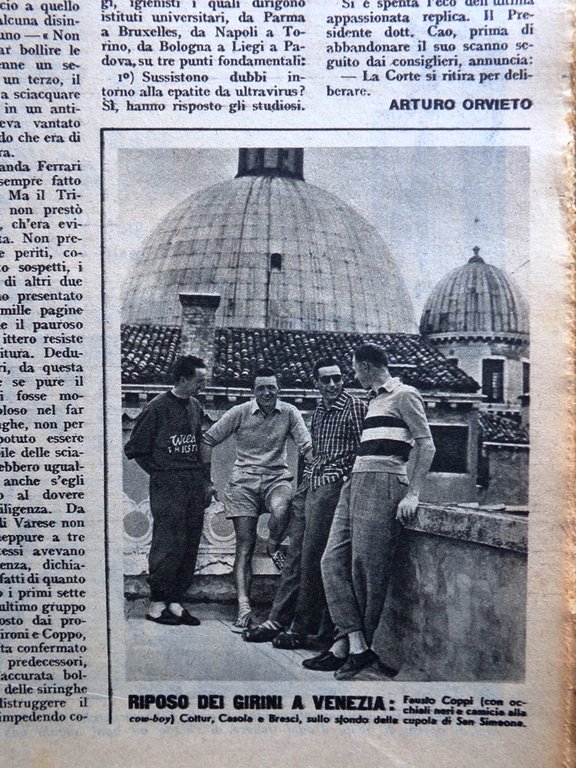 Illustrazione del Popolo 12 Giugno 1949 Lia Franca Morbo Giallo …