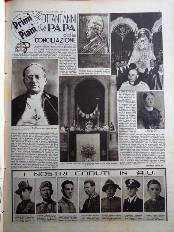 Illustrazione del Popolo 13 Giugno 1936 Sally Rand Agricoltura Pio …