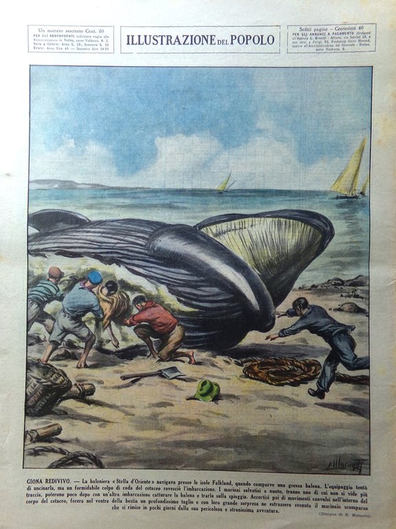 Illustrazione del Popolo 13 Giugno 1937 Carosello Napoli Miracolo Cieco …