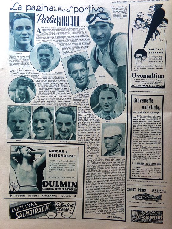 Illustrazione del Popolo 13 Giugno 1937 Carosello Napoli Miracolo Cieco …