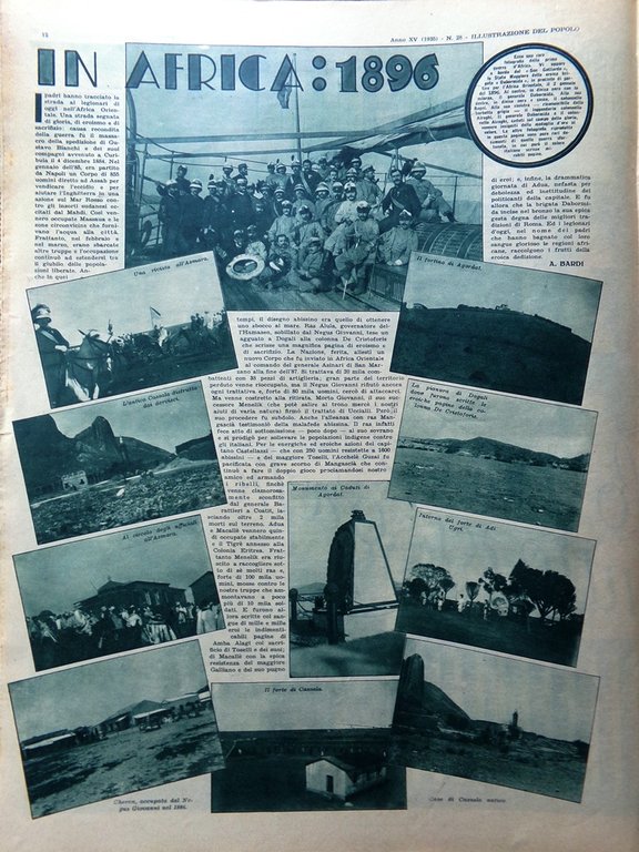 Illustrazione del Popolo 13 Luglio 1935 Juventus Suono Disegnato Scalatori …