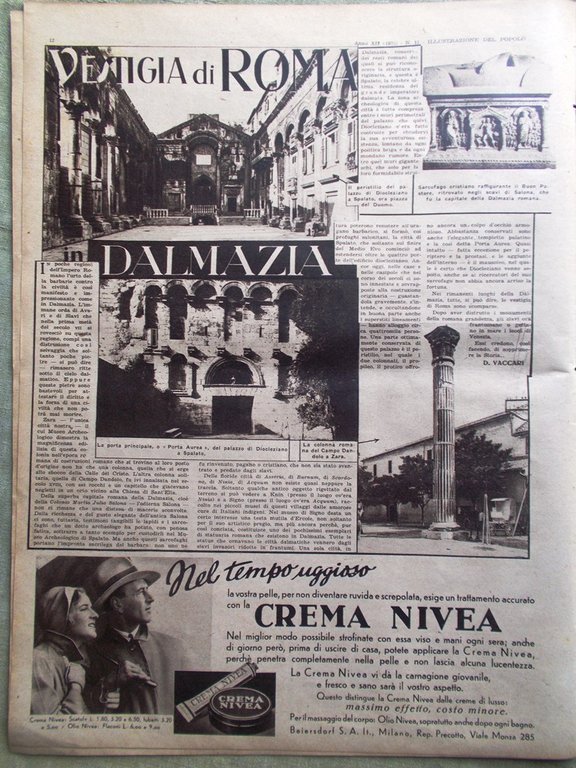 Illustrazione del Popolo 13 Marzo 1932 Campbell Teatro Giapponese Dalmazia …