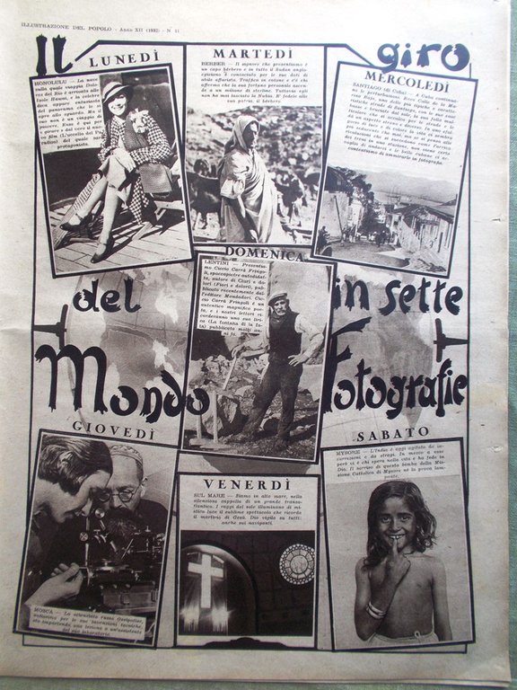 Illustrazione del Popolo 13 Marzo 1932 Campbell Teatro Giapponese Dalmazia …