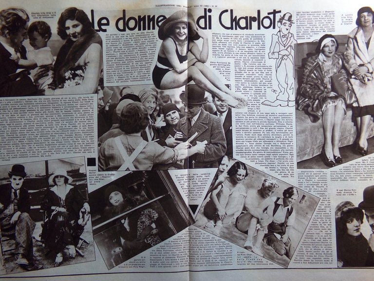 Illustrazione del Popolo 13 Settembre 1931 Donne Charlot Sirene Baudelaire …