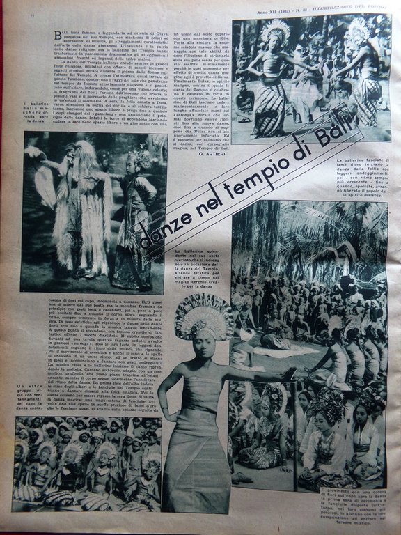 Illustrazione del Popolo 14 Agosto 1932 Scott Piccard Casa Bianca …