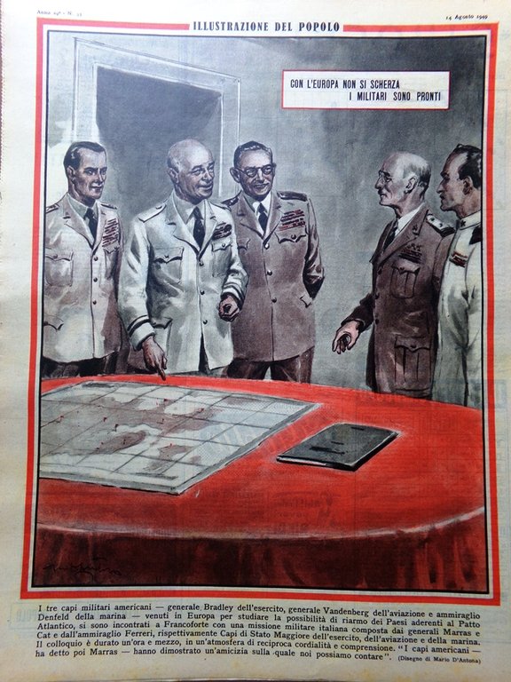 Illustrazione del Popolo 14 Agosto 1949 Elena di Savoia Binda …