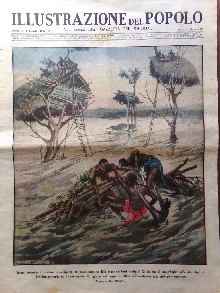 Illustrazione del Popolo 14 Dicembre 1930 Topolino Disney Shearer Carnera …