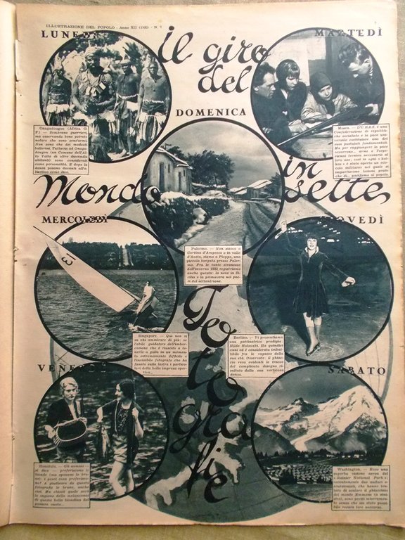 Illustrazione del Popolo 14 Febbraio 1932 Occupazione Shangai Navi Trappola …