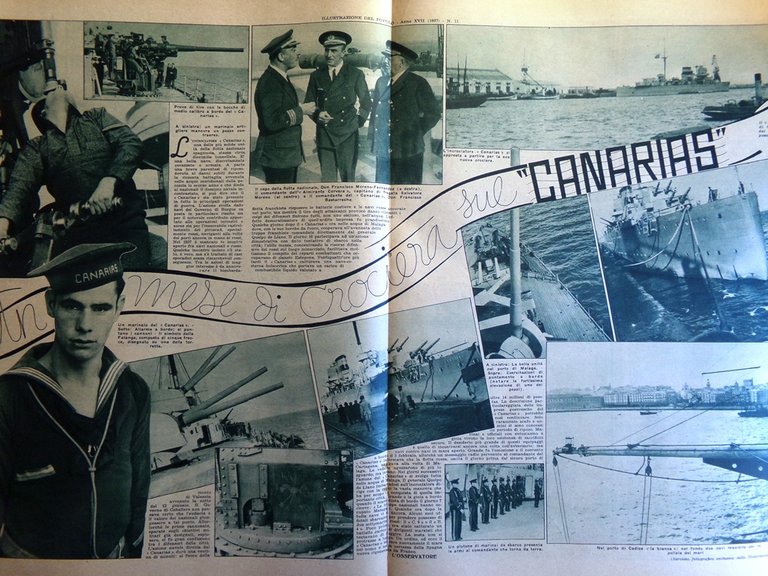 Illustrazione del Popolo 14 Marzo 1937 Canarias Bove Religione in …