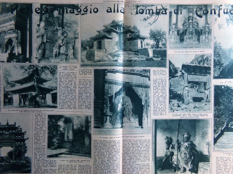 Illustrazione del Popolo 15 Febbraio 1931 Tomba Confucio Miniera Haig …