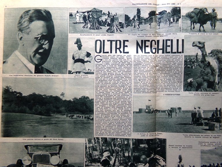 Illustrazione del Popolo 15 Febbraio 1936 Uarieu Neghelli Padre Giuliani …