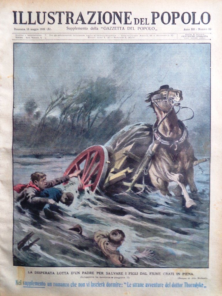 Illustrazione del Popolo 15 Maggio 1932 Dagover Tennis Biennale Vienna …