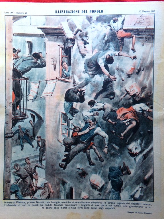 Illustrazione del Popolo 15 Maggio 1949 Tragedia di Superga Grande …