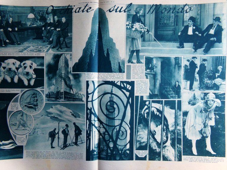 Illustrazione del Popolo 15 Marzo 1931 Mosca Farnese Cami Charlot …