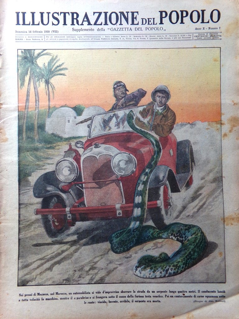 Illustrazione del Popolo 16 Febbraio 1930 Kutepov Reggia Gonzaga Principi …