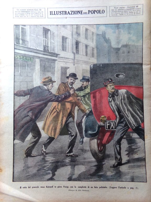 Illustrazione del Popolo 16 Febbraio 1930 Kutepov Reggia Gonzaga Principi …