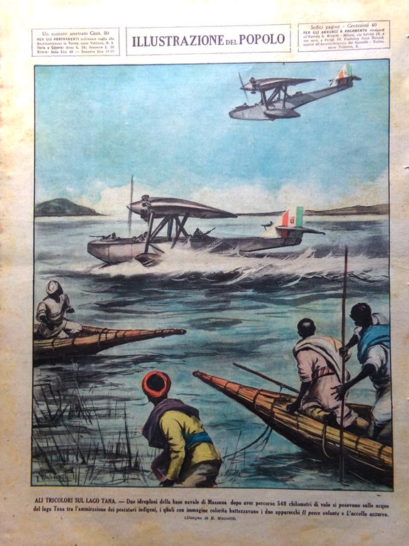 Illustrazione del Popolo 16 Maggio 1936 Rapine Inglesi Etiopia Italiana …