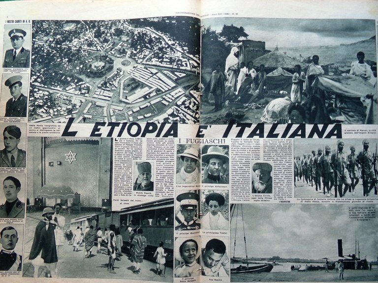 Illustrazione del Popolo 16 Maggio 1936 Rapine Inglesi Etiopia Italiana …
