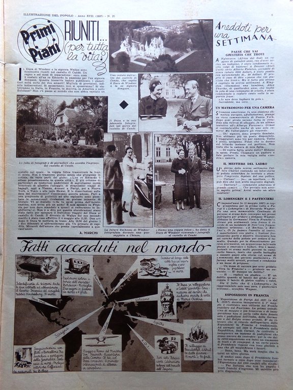 Illustrazione del Popolo 16 Maggio 1937 Fondazione Impero di Roma …
