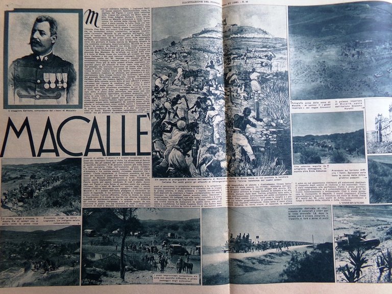 Illustrazione del Popolo 16 Novembre 1935 Macallè Aloisi Ambra Baltico …