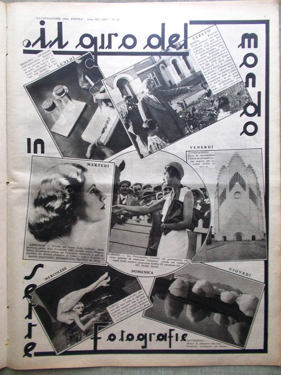 Illustrazione del Popolo 16 Ottobre 1932 Donne Briganti Testamenti Dakar …